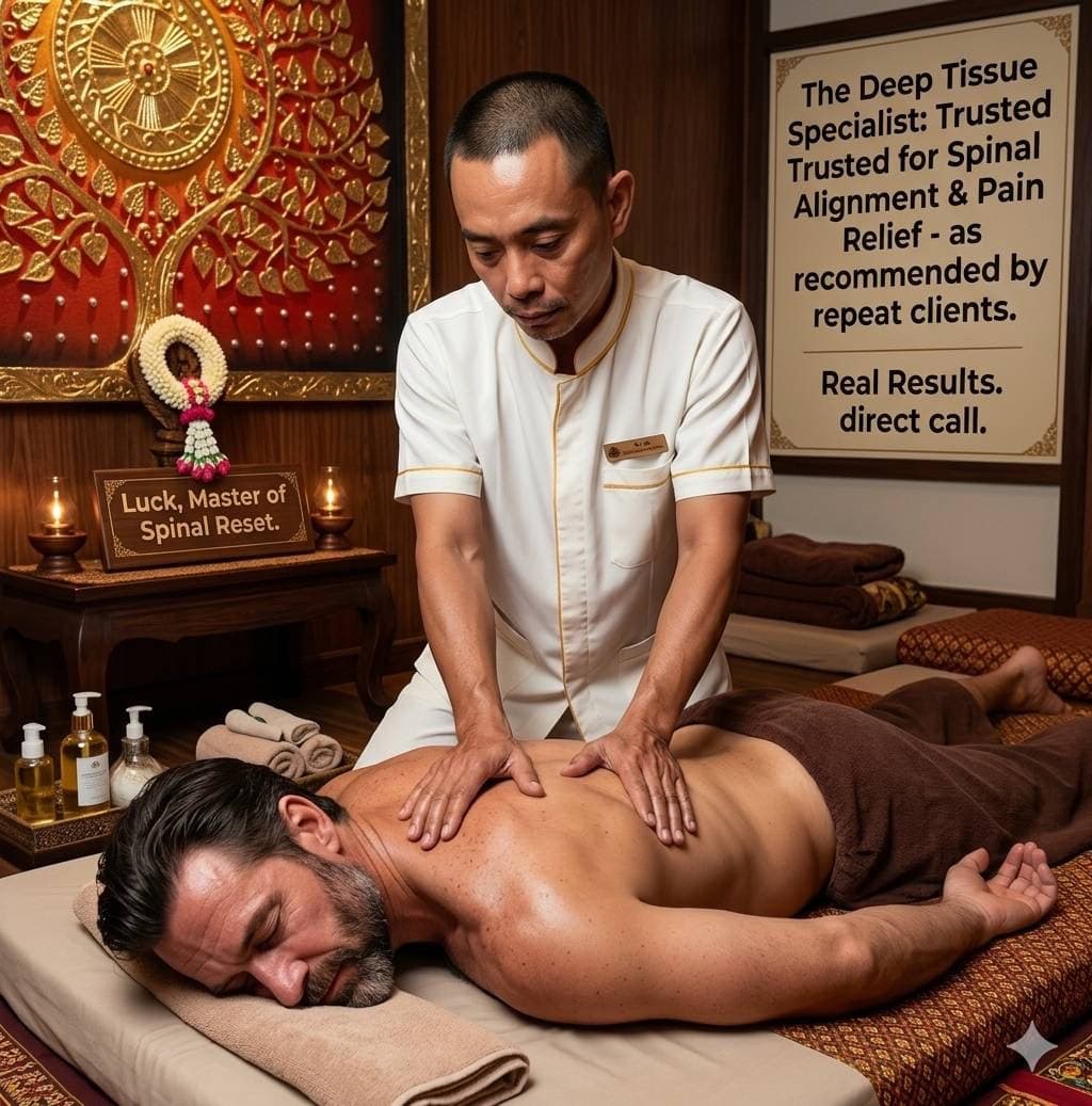 DALA38 therapist massaging a guest's neck and shoulders